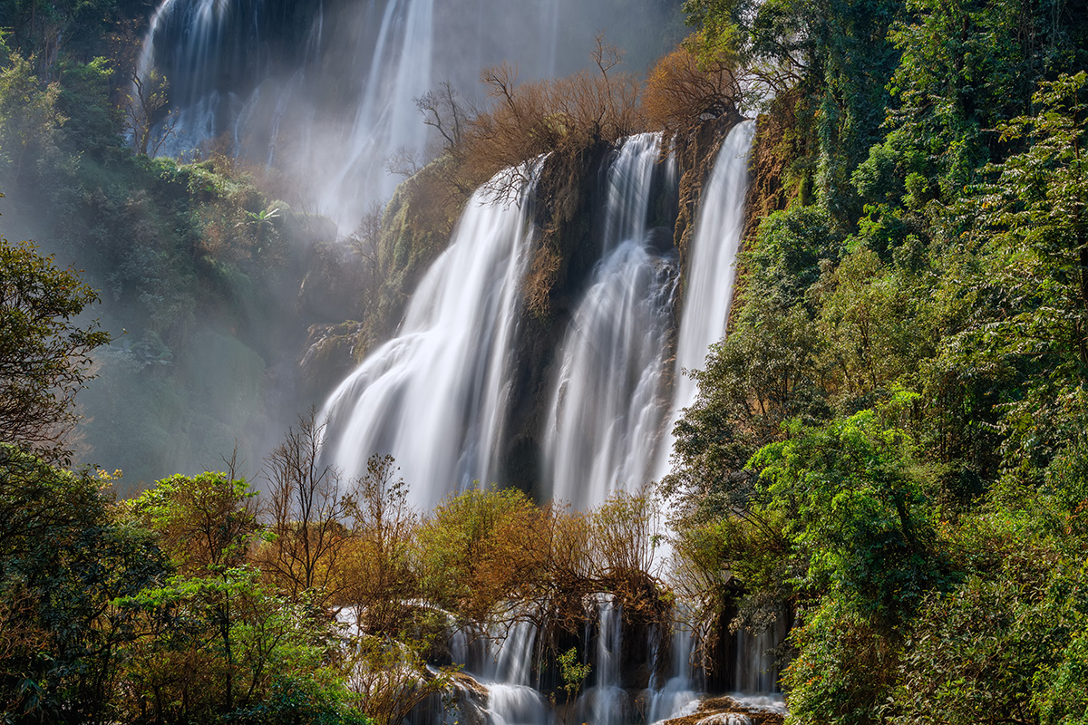 "Thi Lo Su" Waterfall in Thailand