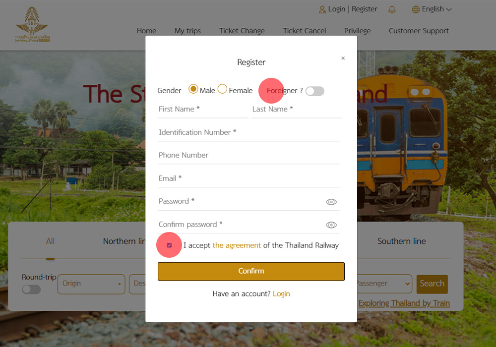 How to Book Thai Railways tickets online