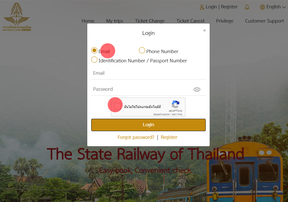 How to book Thai train tickets online