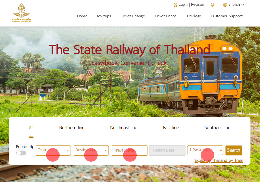 How to book Thai train tickets online