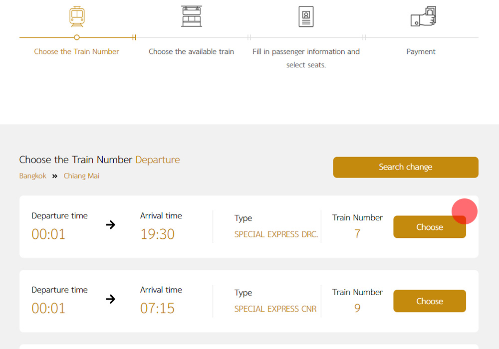 How to book Thai train tickets online