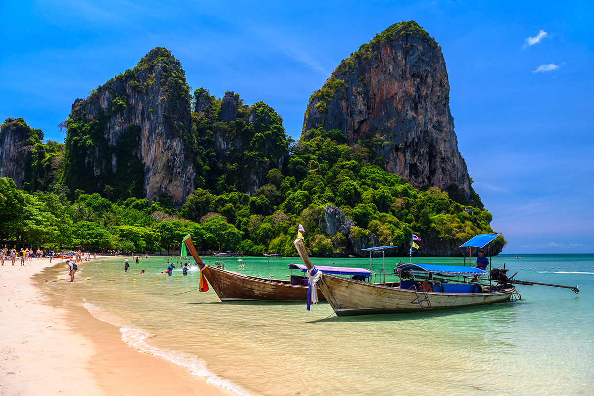 Railay beach , Ao Nang, Krabi, Thailand