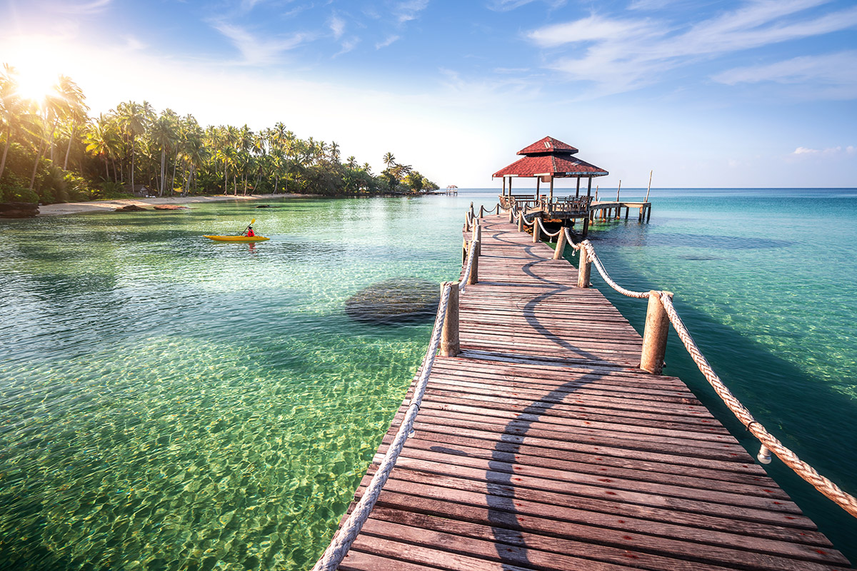 Wooden bridge in Koh Kood